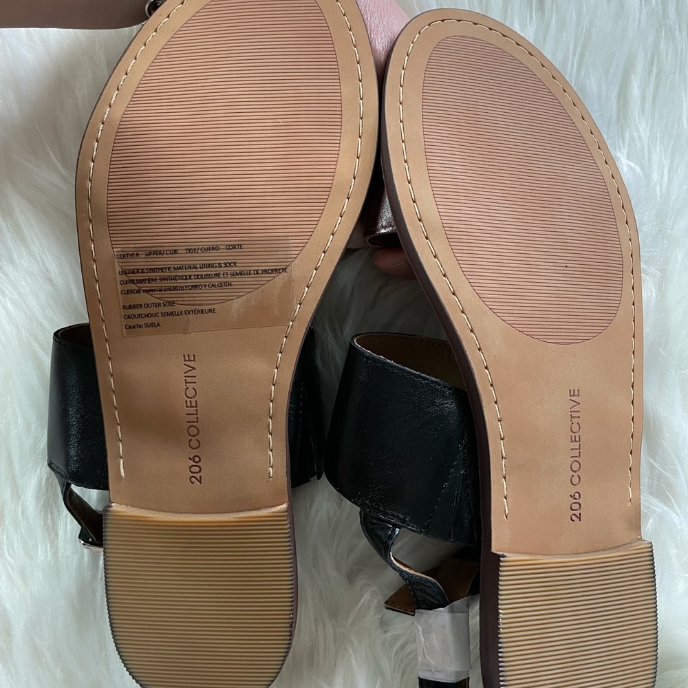 Women's Leather Double Band Sandal - Picture 3 of 8